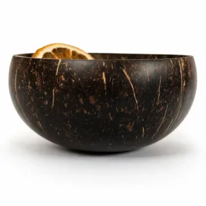 Karina Naturals sauvage coconut shell candle handmade with natural coconut wax and botanicals